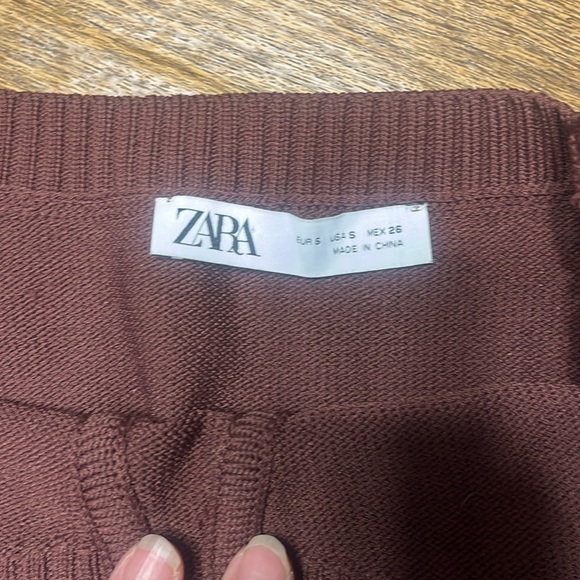 Zara Chocolate Knit Top - Picture 3 of 4